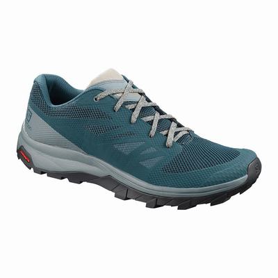 Salomon OUTLINE Férfi Túracipő Kék/Szürke | CDV306257