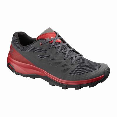 Salomon OUTLINE Férfi Túracipő Szürke/Piros | RMB643950