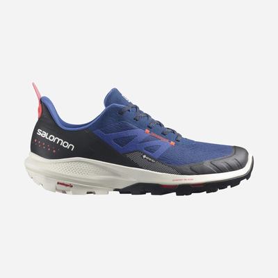 Salomon OUTPULSE GORE-TEX Férfi Túracipő Kék/Világos Sárga/Piros | ORS307941