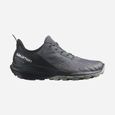 Salomon OUTPULSE GORE-TEX Férfi Túracipő Szürke/Fekete | TBA914503
