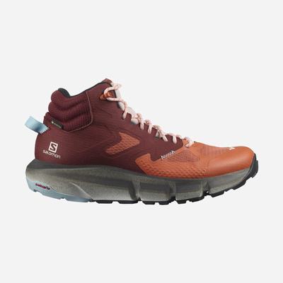 Salomon PREDICT HIKE MID GORE-TEX Női Túrabakancs Narancssárga/Barna/Kék | DYK719436