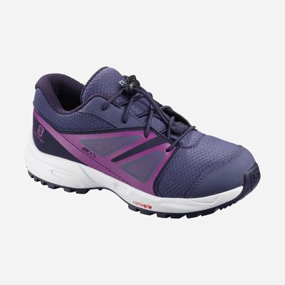 Salomon SENSE CLIMASALOMON™ WATERPROOF Gyerek Futócipő Kék/Lila | RMV528043