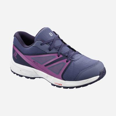 Salomon SENSE CLIMASALOMON™ WATERPROOF Gyerek Futócipő Kék/Lila | WRL196438