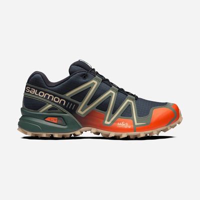 Salomon SPEEDCROSS 3 Férfi Sportcipő Sötétkék/Piros Narancssárga/Zöld | HCY453276
