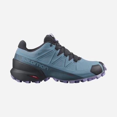 Salomon SPEEDCROSS 5 GORE-TEX Női Terepfutó Cipő Kék/Levendula | RPT190326