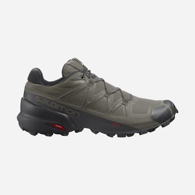 Salomon SPEEDCROSS 5 WIDE Férfi Terepfutó Cipő Olivazöld/Fekete | LDF463279