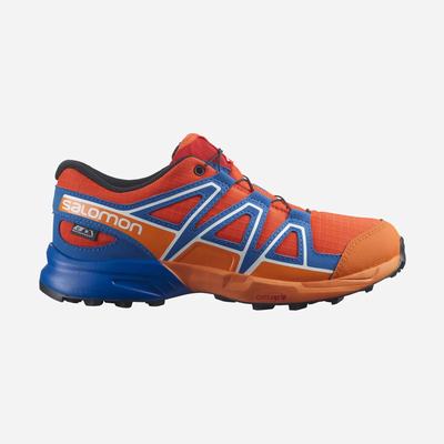 Salomon SPEEDCROSS CLIMASALOMON™ WATERPROOF Gyerek Terepfutó Cipő Rózsaszín/Fehér | IJO864073