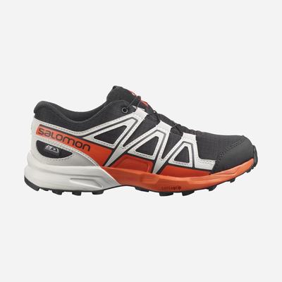 Salomon SPEEDCROSS CLIMASALOMON™ WATERPROOF Gyerek Terepfutó Cipő Fekete/Rózsaszín | MGV805391