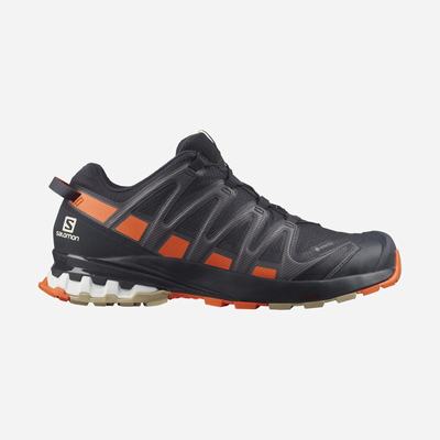 Salomon XA PRO 3D v8 GORE-TEX Férfi Túracipő Sötétkék/Piros Narancssárga | OUA705132