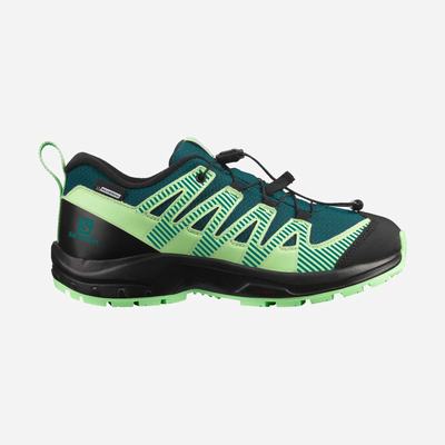 Salomon XA PRO V8 CLIMASALOMON™ WATERPROOF Gyerek Túrabakancs MélyTürkiz/Fekete/Zöld | LSY027635