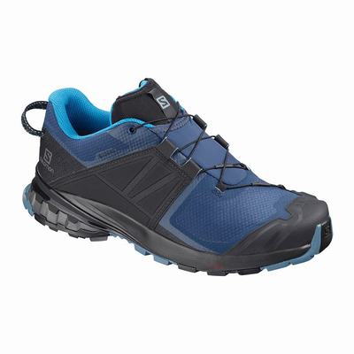 Salomon XA WILD GORE-TEX Férfi Túracipő Kék/Fekete | DHJ690213