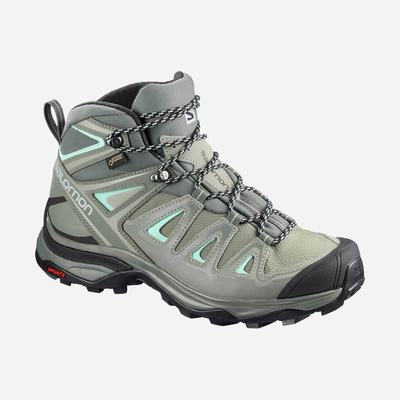 Salomon X ULTRA 3 MID GORE-TEX Női Túrabakancs Szürke | BDE749185