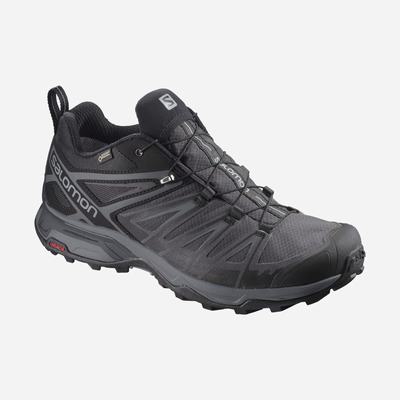 Salomon X ULTRA 3 WIDE GORE-TEX Férfi Túracipő Fekete | VSA638740