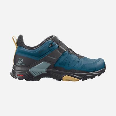 Salomon X ULTRA 4 GORE-TEX Férfi Túracipő Kék/Fekete | UKM857139