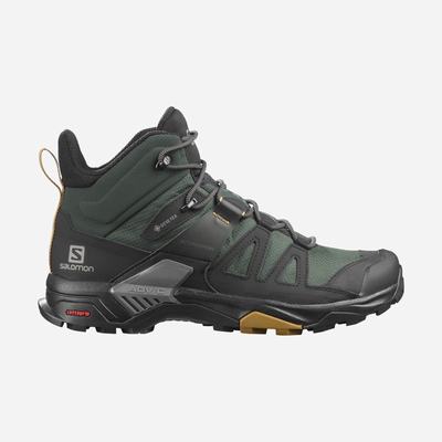 Salomon X ULTRA 4 MID GORE-TEX Férfi Túrabakancs Zöld/Fekete | ABP698253