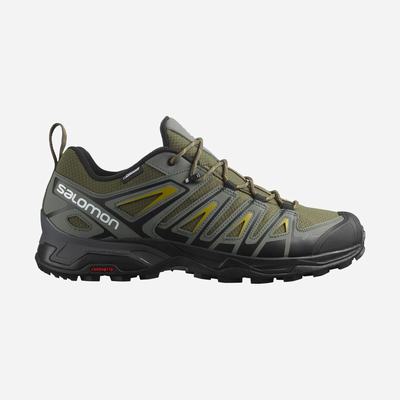 Salomon X ULTRA PIONEER CLIMASALOMON™ WATERPROOF Férfi Túracipő Olivazöld/Szürke | QEF350821